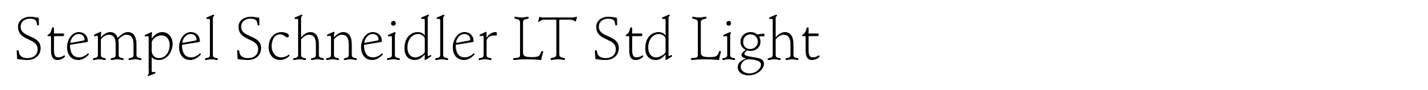 Stempel Schneidler LT Std Light image